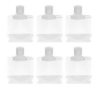 Générique Set Sacs de Lotion Rechargeables Étanches Pochettes Cosmétiques de Voyage Autoportantes Trousse de Toilette Pratique pour Shampooing et Lotion