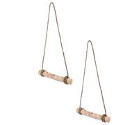 Générique Sets de Décorations Murales Support Mural Créatif de Bûches Lot de 2 en Bois Style Campagne Délicat pour Plantes Intérieur pour Bureau ou Bar