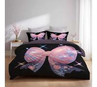 Générique Sets de Housses de couettes, Imprimée Parure de lit - Lavable en Machine Facile à Repasser - Aquarelle Astronaute Skateboard - Noir Multicolore - Set de Housse de Couette(200 x 200)