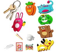 Générique Sewing Age 8-12, Sewing Felt Animals, Cute Animal Felt Sewing Craft Kit, Fun Educational Sewing Set Kids' Felt Craft Kits, Kids Craft and Sew Set for Beginner Children Learn to Sew