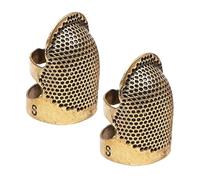 Générique Sewing Thimble for Fingers,2 Pieces Crafting Needlework Tool,Sewing Thimbles Fingers Protectors - Quilting Garment Repairs Blanket Making Enthusiasts Professionals