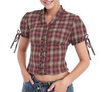 Générique Sexy BoléRo Chemisier Femme Transparent Dentelle Haut Qualité avec Romantique Manche Courte DéColleté en V Profond Oktoberfest VêTements Manches Mi-Longues Festival Outfit Bavarois