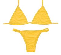 Générique Sexy Micro Bikini Femme 2 Pieces Coquine Lingerie à Lacets Maillot de Bain Hot Nuisette Piscine Soiree Club Plage Fete Carnaval Anniversaire Deguisement