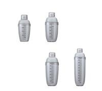 Générique Shaker à Cocktail en Plastique PC 500ml Résistant Chaud et Froid avec Doseur Pratique pour Préparation Maison Quotidienne et Thé au Lait