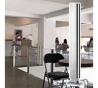 Générique Shallow Grey Glass Railing Post System with Base & Fittings, 75cm Indoor Handrail Balustrade Support for Cafe Safety, Durable Glass Panel Fence