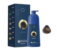 Générique Shampooing Colorant pour Cheveux Brun Foncé | 500 Ml Teinture Capillaire Instantanée | Shampoing Colorant Naturel Aux pour Femmes