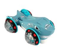 Générique Shark Car Toy, Gear-Powered Stunt Vehicle with Lights & Sound, ABS Battery-Operated Educational Toy for Kids Ages 3-6, Interactive Speeding Cars for Boys & Girls, 24.5x10.5x15.8cm