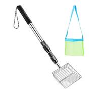 Générique Shark Tooth Sifter - Adjustable Handle Lightweight - Shark Tooth Sifter Shelling Scoop,for Shore Coast Vacation Trip Summer Outdoor Holiday Party