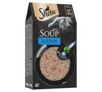 générique Sheba - Délice en Soupe pour Chat Adulte, Saveur Thon Fondante et Fraîcheur Garanties (4 Sachets) - Le Lot De 6