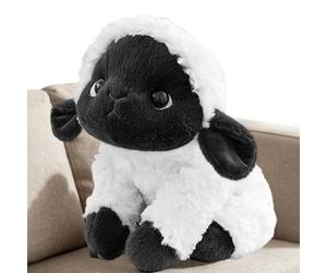 Générique Sheep Toys, Realistic Cuddly Plush Doll with Black Face Soft Stuffed Animal Toy for Kids Comfort Play and Decoration, Cute Sheep Plush Toy for Bedroom Nursery Living Room Dorm Birthday Gift