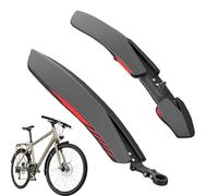 Générique Shelter À Vélo Ensemble pour 24-27,5 Pouces, Feuilles De Protection À Clip-on Réglables À L' Et À L'arrière, Protection des Éclaboussures en PP | Garde De Boue pour Le Vélo De Montagne
