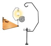 Générique Shepherds Hook Bird Feeder, Magnetic Holder, 13.58x4.72 inches Garden Hook, Fly Control Mount, Outdoor Feature, Hanging Pole for Balcony and Patio Décor