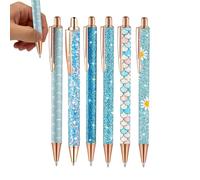 Générique Shimmering Stationery - Barrel Comfortable Grip Office Set, Aesthetic Pen, Desktop Ornament, Writing Hardware | Professional Elegant Finishing Set For Work Home Journaling Stationery