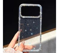 Générique Shiny Little Stars Glitter Diamond Clear Phone Case for iPhone, Bling Diamond Star Clear Glitter Sparkle Anti-Drop Full Protection for iPhone17/16/15 Pro Max (Glitter,16)