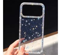 Générique Shiny Little Stars Glitter Diamond Clear Phone Case for iPhone, Bling Diamond Star Clear Glitter Sparkle Anti-Drop Full Protection for iPhone17/16/15 Pro Max (Little Stars,15)