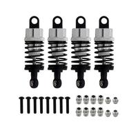 Générique Shock Absorber Amortisseurs Amortisseur À Huile en Aluminium Voiture pour TT02 TT01 M05 HPI HSP pour Kyosho pour Redcat 1/10 Road Drift Racing Parts(Silver 4pcs)