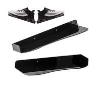 Générique Shoe Display Rack, Floating Acrylic Stand, 11.81x3.94x1.18in Wall Mount Organizer, Transparent Durable Frame, Space Saving Holder for Sneaker Collection Showcases, Retail