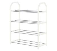 Générique Shoe Rack - Shoe Organizer Storage | 4 Tier Shoes Rack, Space Saving Shoes Shelf Storage Organizer, Large Capacity Aesthetic Footwear Organizers for Narrow Space Closet Entryway Hallway