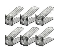 Générique Shoe Slot Organizer, Closet Shelf Storage, Double Layer Holder, Non-Slip Design, Adjustable Height, Perfect for Organizing Footwear in Garage Dorm Or Bedroom, 10.83x4.06x4.53 inches