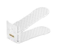 Générique Shoe Slot Organizer, Double Layer Shoes Stacker, 25x10x9.7cm/9.84x3.94x3.82 inches Space-Saving Sneaker Heel Holder for Closet, Bedroom, Dorm, Entryway, Wardrobe, Mudroom Polystyrene