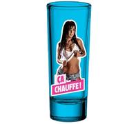 Générique Shooter, Verres à Shot Sexy Humour Coquin - Illustrations Sexy, Idéal Soirée entre Amis, Accessoire Apéro Original, Idée Cadeau Enterrement Vie de Garçon (1 Verre, Ca Chauffe !)