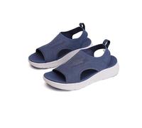 Générique Shopellox Shoes Sandals, Washable Slingback Orthopedic Slide Sport Sandals,Arch Support Mesh Soft Sole Casual Women Shoes (Blue,42)