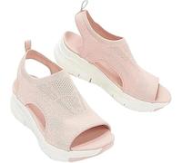 Générique Shopellox Women's Slingback Sport Sandals, Washable Orthopedic Slides Woman Orthotic Shoes with Arch Support (Pink,41)