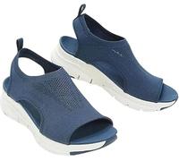 Générique Shopellox Women's Slingback Sport Sandals, Washable Orthopedic Slides Woman Orthotic Shoes with Arch Support (Blue,41)