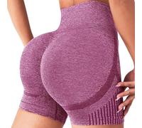 Générique Short 3D Anti Cellulite, Short Anti-Cellulite à Compression - Coupe Moulante Taille Haute sans Couture pour Yoga (Wine, L)