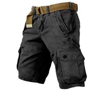 Générique Short Baggy Cargo Homme, Pantalon Cargo Homme Grandes Sport Décontracté Classique Tendance Coupe Ample Cinq Poches Urbain Moderne Confortable Polyvalent