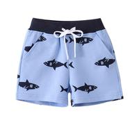 Générique Short Bermuda Enfant Garçon, Short en Tricot pour garçonnet avec Cordon de Serrage et Motifs Animaux en Coton Doux pour Plage Bain et Loisirs