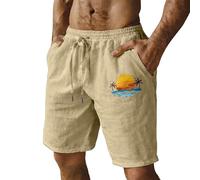 Générique Short Blanc Habillé Homme Blanc Plage Ete Basse Rayé Élastique sans Laterales Année Decontracte Léopard Corail Marin Coupe Autorisé Africain Élasthanne Tricolore Coquille