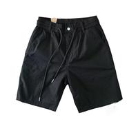 Générique Short Cargo Homme Grande Taille, Short Cargo délavé, léger et Extensible, Coupe décontractée, élastique, Jambes Droites, Short d'été décontracté