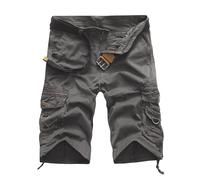 Générique Short Cinq-Quarts pour Hommes Pantalon Décontracté d'Été Confortable Grandes Tailles Poches Multiples Travail Loisirs