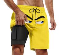 Générique Short de Bain d'été à imprimé Tropical,idéal pour Le Surf et Confortable