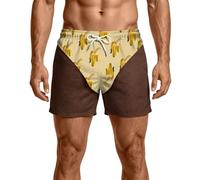 Générique Short de Bain Homme Drôle à Impression 3D Illusion d’Optique, Short de Plage Humoristique, Séchage Rapide, Cordon de Serrage, Cadeau Farceur pour Vacances Plage Piscine Fête d’Été