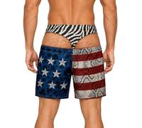 Générique Short de Bain Homme Drôle à Impression 3D Illusion d’Optique, Short de Plage Humoristique, Séchage Rapide, Cordon de Serrage, Cadeau Farceur pour Vacances Plage Piscine Fête d’Été