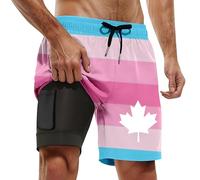 Générique Short de Bain Homme Imprimé Tie Dye Tendance Maillot de Bain Homme Confortable Doublure Intérieure Filet Short Baignade Homme Idéal Vacances Plage Piscine