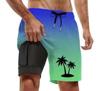Générique Short de Bain Homme Séchage Rapide, Hommes Mesh Doublure Shorts de Plage Short Bain à SéChage Rapide Homme Marque Slip Maillot 1 PièCe avec Armature pour la Plage l'été Piscine