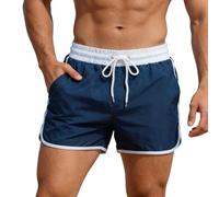 Générique Short de Bain Homme Vintage - Maillot de Bain Homme Bermuda Séchage Rapide Doublure Confortable avec Poches