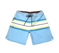 Générique Short de Plage Homme Extensible et décontracté pour Un Style Ample et Tendance Lors de Vos activités Fitness ou balades en Bord de mer (Light Blue, 36)