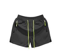 Générique Short de Plage Poche Zippée Fluorescente pour Hommes, Bermuda Doublure Filet, Idéal pour Natation, Surf et Activités de Plage