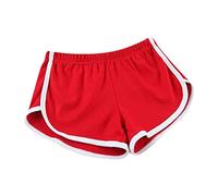Générique Short de Sport Femme Pantalon Court Femme Été Respirant Short Court Femme avec Bande Blanche Bas de Pyjama Femme pour Jogging Running Fitness Yoga Sport Jogging Fitness Running