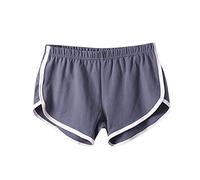 Générique Short de Sport Femme Pantalon Court Femme Été Respirant Short Court Femme avec Bande Blanche Bas de Pyjama Femme pour Jogging Running Fitness Yoga Sport Jogging Fitness Running