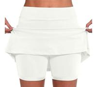 Générique Short de Sport Femme,Votre Compte,avec Poches Sport Décontracté Jupe Couleur Unie Grande Taille Short Taille Moyenne Pantalons- La Randonnée, La Course Pas Cher