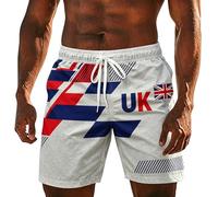Générique Short décontracté et Polyvalent, Extensible dans Les Quatre Sens, Style Britannique Classique, idéal pour Les Vacances d'été et la fête Nationale. (Light Gray, XXL)
