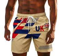 Générique Short décontracté et Polyvalent, Extensible dans Les Quatre Sens, Style Britannique Classique, idéal pour Les Vacances d'été et la fête Nationale. (Khaki, XXXL)