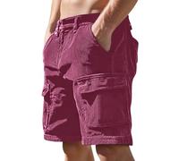 Générique Short décontracté Homme été Ample Style rétro Polyvalent Short Quotidien Confortable Tenue décontractée Mode Masculine vêtement Chaud Saison Printemps été Tissu Doux (L)