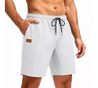 Générique Short en Lin De Décontracté Homme Short Décontractés Casual Pants Shorts D'été Loose Fit Casual Vacances avec des Poches Grandes Tailles Décontracté Léger Et Respirant Et Coton Lin Homme