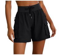 Générique Short Femme été léger Sec Rapide -Transpiration Taille élastique sans Pression Coupe Moderne stylée Doux Contre la Peau résistant déformement pour Quotidien Plage Sorties décontractées (L)